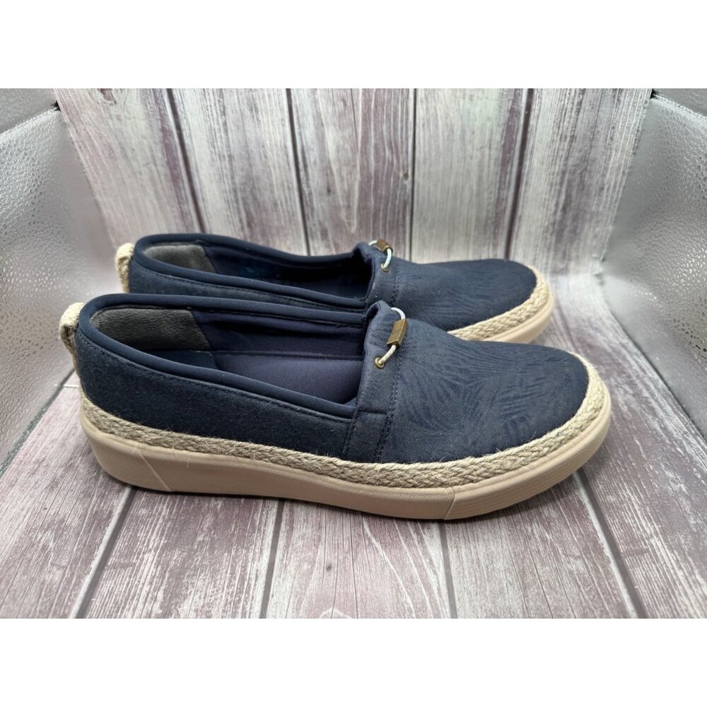 Bzees Blue Slip-On Flats with Cushioned Sole